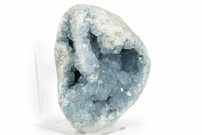 Crystal Filled Celestine (Celestite) Geode - Madagascar #249119